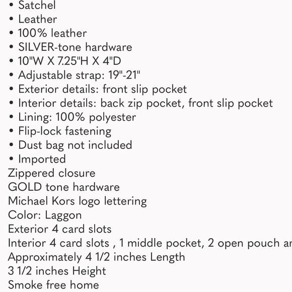 Michael Kors Medium TH Manhattan School Satchel Bag & Card Case Wallet - Picture 11 of 11